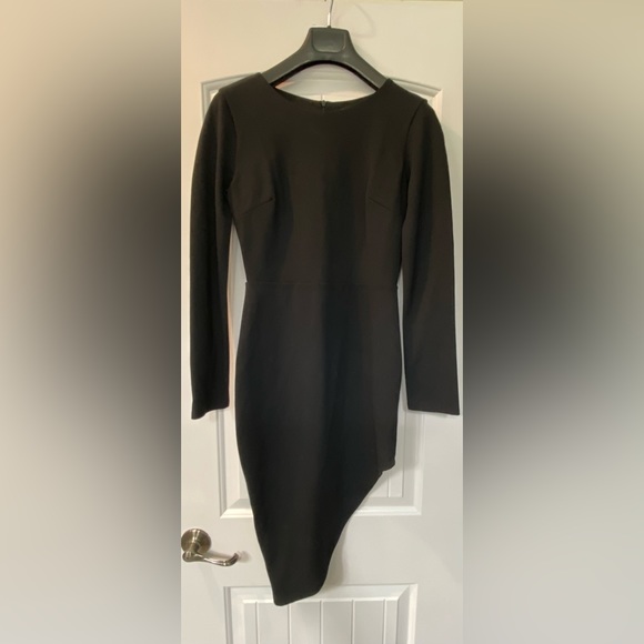Black Asymmetrical Dress - Picture 1 of 2